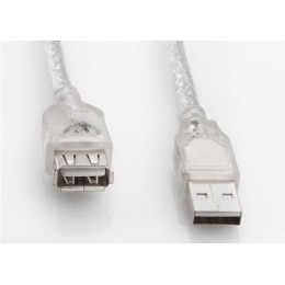 S-Link SL-AF2003 USB 2.0 3 Metre Şeffaf Uzatma Kablosu