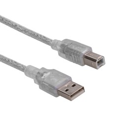 S-Link SL-U2015 1.5 Metre USB 2.0 Şeffaf Yazıcı Kablosu