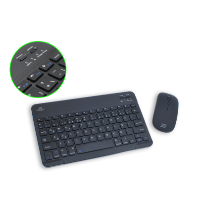 Şarjlı Bluetooth Klavye-Mouse Set (Siyah)