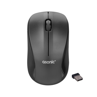 Asonic AS-WM5 Usb Siyah Optik Kablosuz Mouse