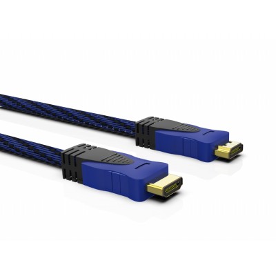 Inca IHK-18T 1.8 Metre 1.4V 3D Altın Uçlu Örgülü Hdmi Kablo