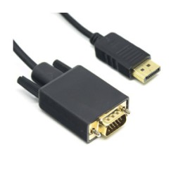 Dark 1.8 Metre Display Port To Vga Kablo