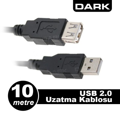 Dark 10 Metre Usb 2.0 Uzatma Kablosu 