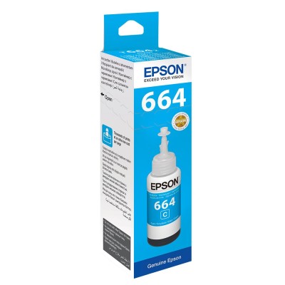 Epson T6642 Mavi Şişe Orjinal Mürekkep 